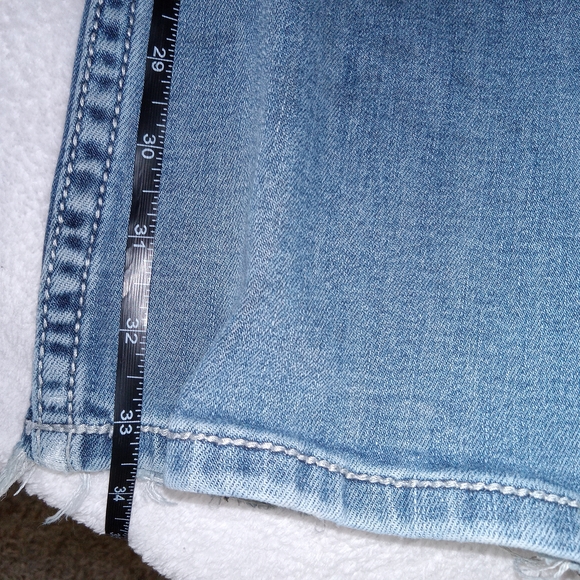 Shyanne Women Jeans 27 Blue Denim Flared Mid Rise Cotton 33 in Inseam Rodeo - Picture 10 of 14